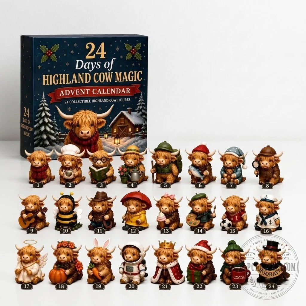 Highland Cow Advent Calendar - Unique Countdown for Festive Fun 2026 4 Highland Cow Advent Calendar - Unique Countdown for Festive Fun 2026