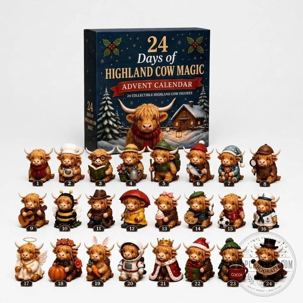 Highland Cow Advent Calendar - Unique Countdown for Festive Fun 2026 11 Highland Cow Advent Calendar - Unique Countdown for Festive Fun