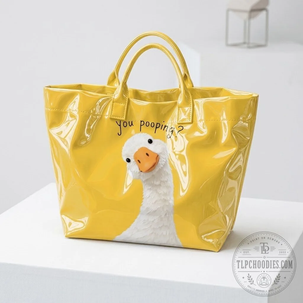 Funny You Poopin Goose Tote Bag gift bags 11 Funny You Poopin Goose Tote Bag gift bags
