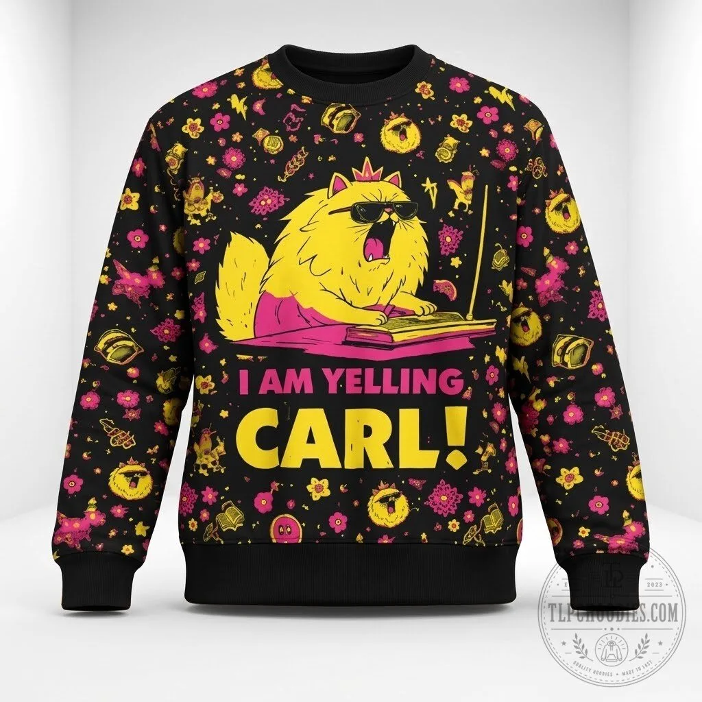 I Am Yelling Carl Christmas 2026 Ugly Sweater sweatshirt
